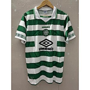 98-99 Celtic LARSSON Top Quality Home Retro Soccer Jersey custom T-shirt Football Jersey