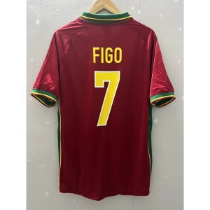 1998 Portugal Top Quality Home Retro Soccer Jersey custom T-shirt Football Jersey FIGO RUI COSTA