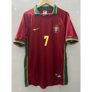 1998 Portugal Top Quality Home Retro Soccer Jersey custom T-shirt Football Jersey FIGO RUI COSTA