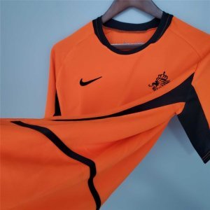 2002 Netherlands Top Quality Home Retro Soccer Jersey custom T-shirt Football Jersey