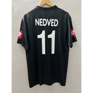 01-02 Uwen DEL PIERO NEDVED DAVIDS Top Quality Away Retro Football Jersey custom T-shirt TREZEGUET