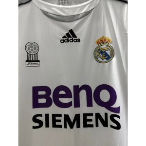 06-07 Real-Madri BECKHAM RONALDO SERGIO RAMOS Top Quality Home Retro Football Jersey custom T-shirt