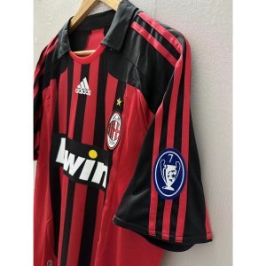 07-08 AC Milan KAKA PIRLO Top Quality Home Retro Football Jersey custom T-shirt NESTA INZAGHI