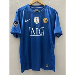 08-09 Man-U Top Quality Away Retro Soccer Jersey custom T-shirt Football Jersey RONALDO
