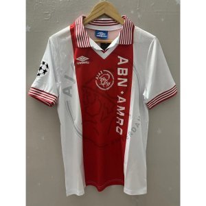 95-96 Ajax DAVIDS LITMANEN KLUIVERT Top Quality Home Retro Football Jersey custom T-shirt
