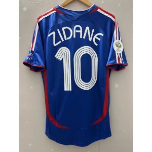2006 France Top Quality Home Retro Soccer Jersey custom T-shirt Football Jersey ZIDANE HENRY