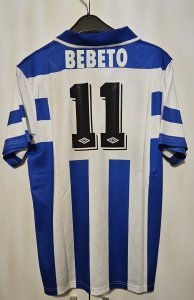 Maillot foot rétro Deportivo La Corogne 1994/1995 Bebeto #11 soccer jersey trikot maglia camiseta voetbal – Taille L