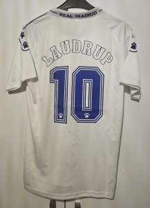 Maillot foot rétro Real Madrid 1994/1996 Laudrup #10 soccer jersey trikot maglia camiseta voetbal