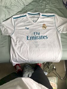 Maillot de Cristiano Ronaldo Real Madrid Blanc/Bleu