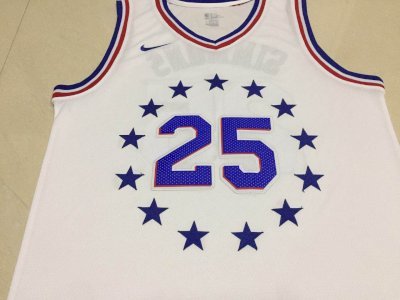 Ben Simmons Philadelphia Sixers - Blanc