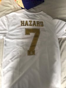 Real madrid domicile 19/20 Hazard numéro 7 taille S et M