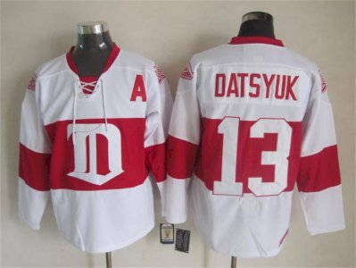Pavel Datsiouk - Detroit Red Wings #13 Blanc