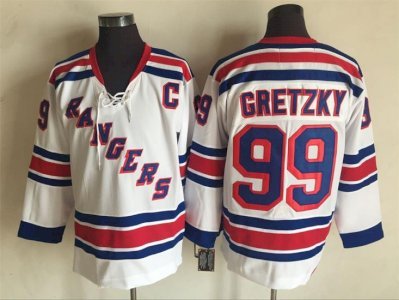 Wayne Gretsky - New York Rangers #99 Blanc